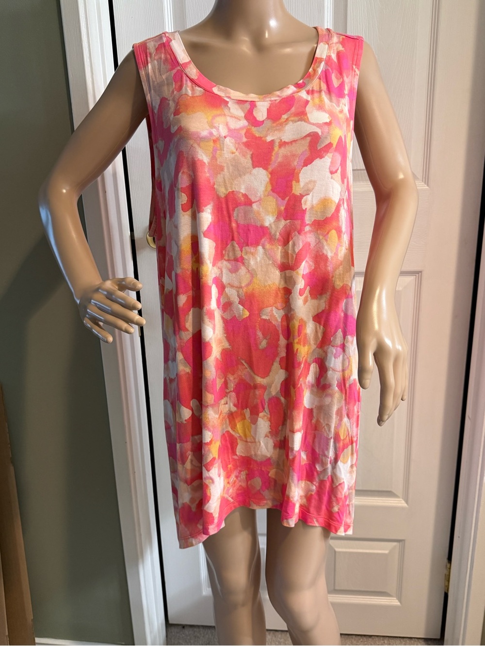LOGO Layers by Lori Goldstein Tunic Tank Womens Stretch Top 2X